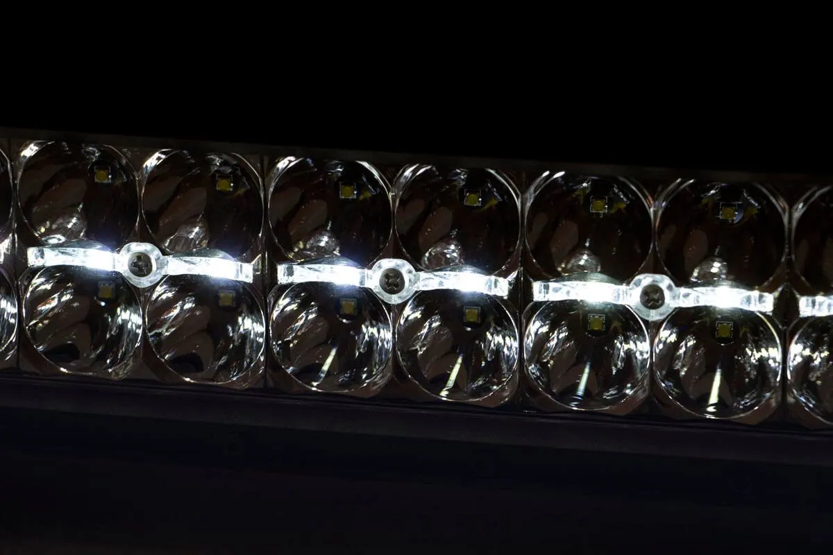 12 Inch Black Series LED Light Bar | Dual Row | White DRL