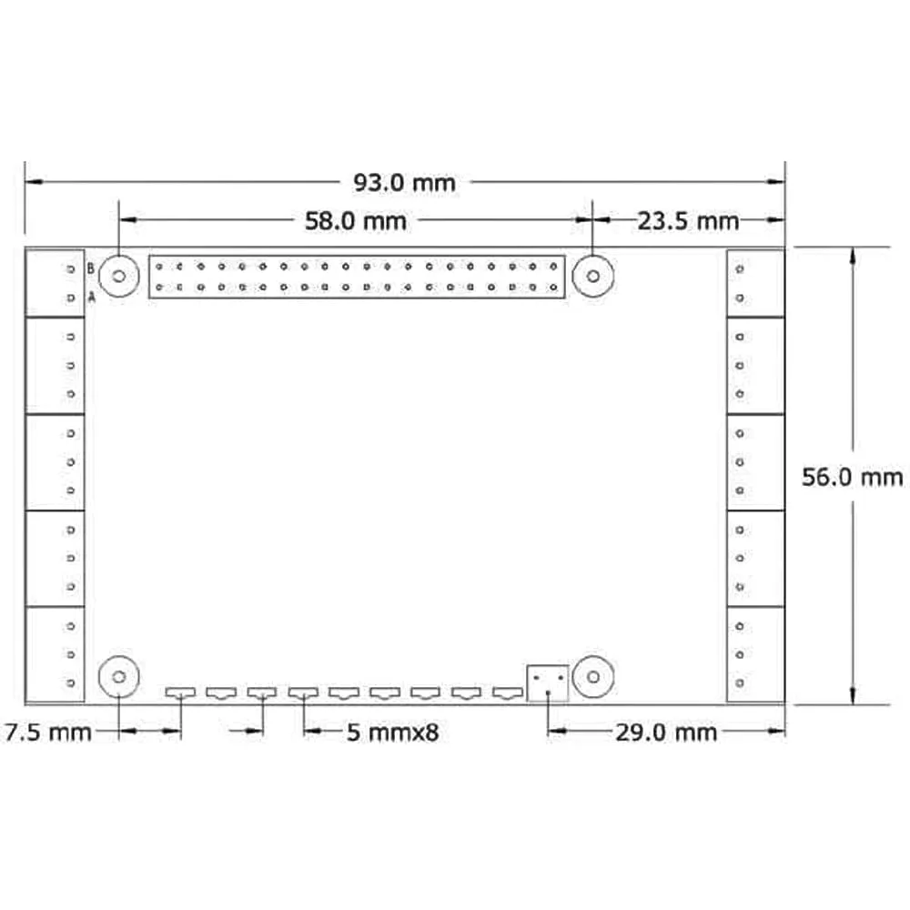 16 Relays 2A/24V 8-Layer Stackable HAT for Raspberry Pi