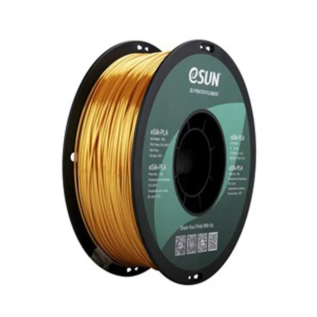 1.75Mm Gold Esun Esilk Filament 1Kg Roll
