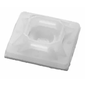 1" Cable Tie Mount, Natural, 100 pack