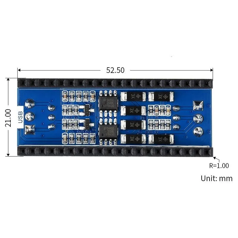 2-Channel RS485 Module for Raspberry Pi Pico