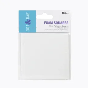 2 for 1 offer - Dot & Dab Foam Squares 5x5mm x 2mm White 400pk (DCBS01 x 2)