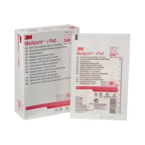 3M™ Medipore™  Pad Soft Cloth Dressings, 3½ x 4 Inch, 1 Case of 100