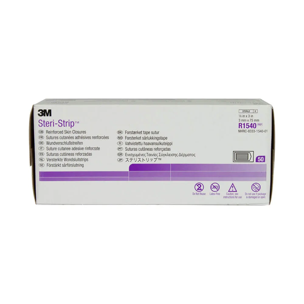 3M Steri-Strip R1540 Reinforced Adhesive Skin Closures Case of 1000