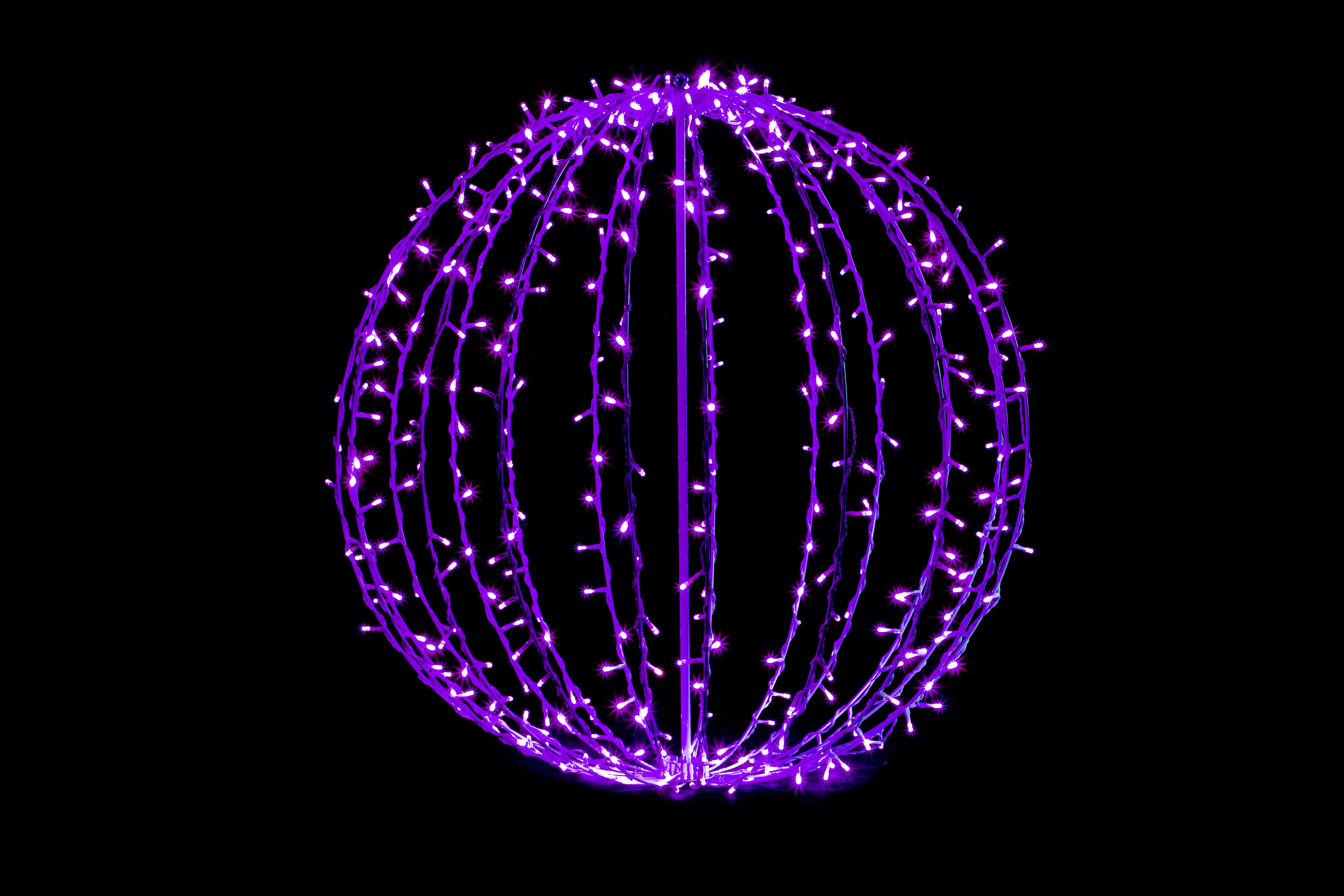 400 Purple 5mm LEDs on 32" Sphere