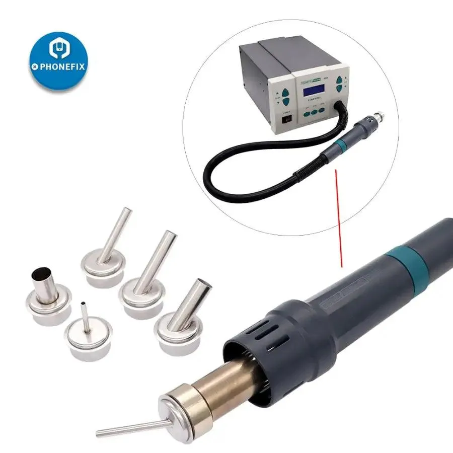 45 Degree Curved Heat Gun Nozzle Sleeve for QUICK 861DW Rework Station
