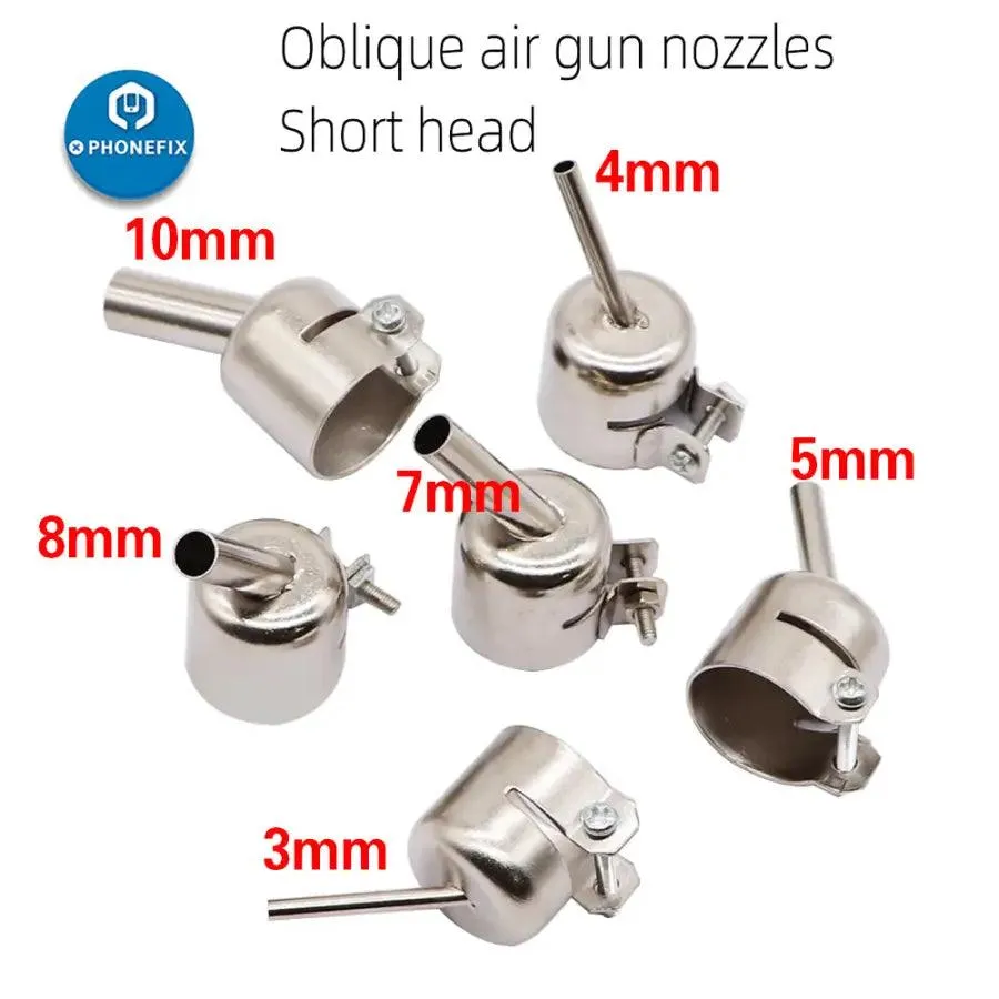 45 Degree Curved Hot Air Gun Nozzles For 850 Series Welding Station