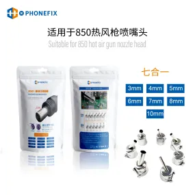 45 Degree Curved Hot Air Gun Nozzles For 850 Series Welding Station