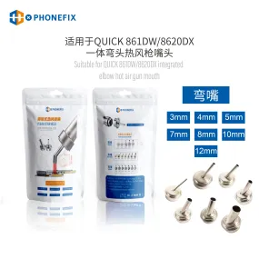 45 Degree Heat Gun Nozzle Sleeve for QUICK 861DW Rework Station