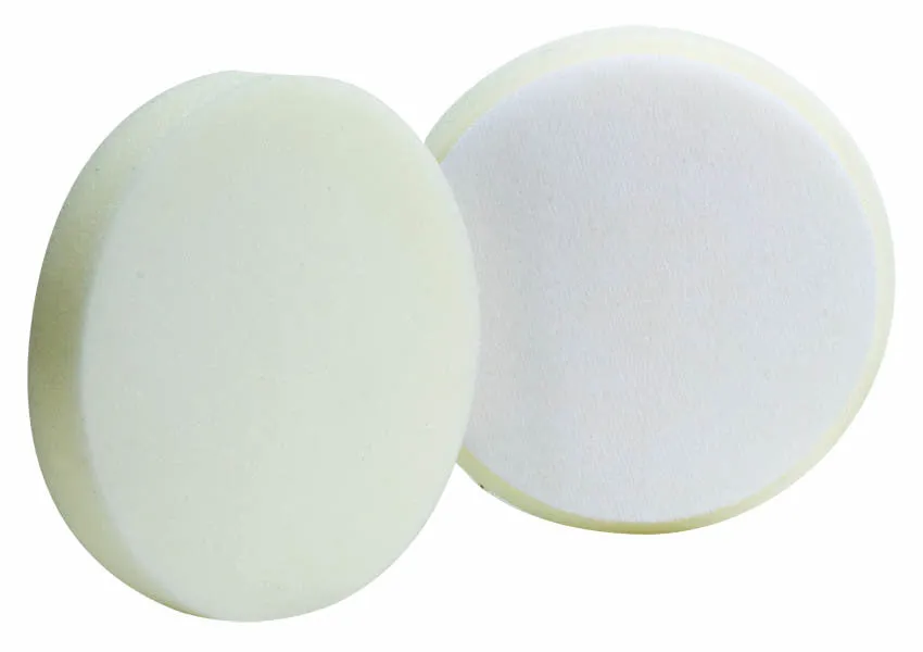 5.5" Flat Faced D.A. Euro White Foam Grip Pad™
