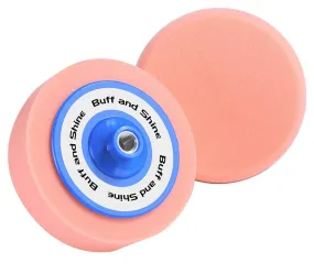 6" European Orange Foam Pad with High-Speed Polisher Mount