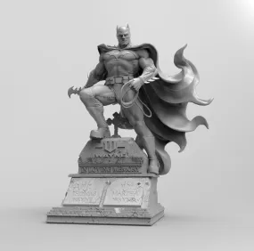 A316 - Comic character design, Bat Guy statue, STL 3D model design print download file