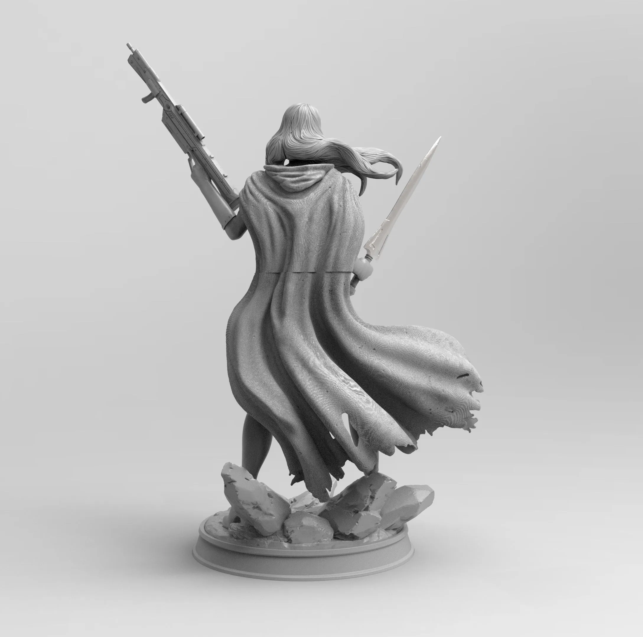 A324 - Comic character design, Green female character, STL 3D model design print download files