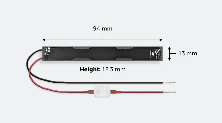 AAA Battery Holder with Switch 3 Volt