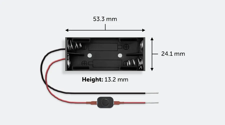 AAA Battery Holder with Switch 3 Volt