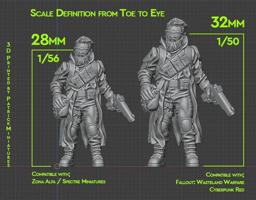 African Militants AK Squad - Five - Modern Wargaming Miniatures for Tabletop RPG - 28mm / 32mm Scale Minifigures