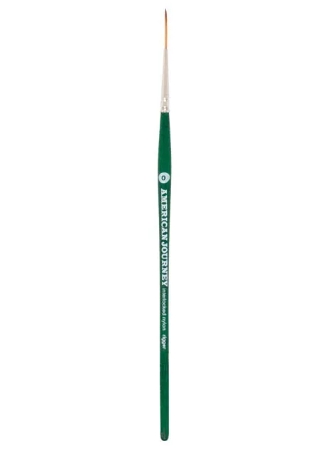 American Journey Interlocked Synthetic Brush - Rigger, Size 0