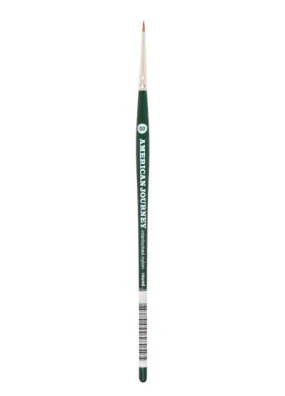American Journey Interlocked Synthetic Brush - Round, Size 2/0