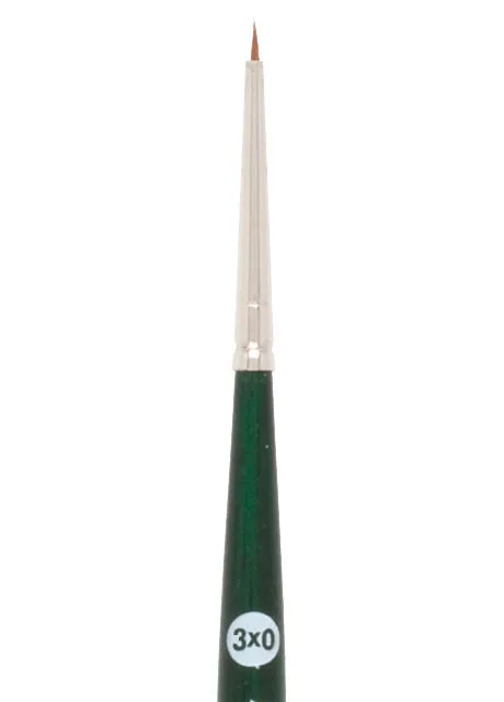 American Journey Interlocked Synthetic Brush - Round, Size 3/0