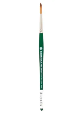 American Journey Interlocked Synthetic Brush - Round, Size 7