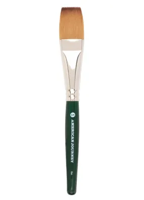 American Journey Interlocked Synthetic Brush - Travel Flat, 3/4"