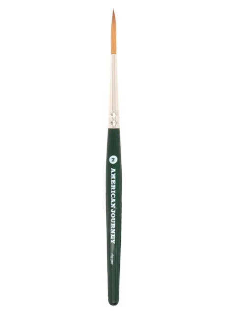 American Journey Interlocked Synthetic Brush - Travel Rigger, Size 2