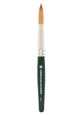 American Journey Interlocked Synthetic Brush - Travel Round, Size 12