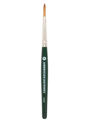 American Journey Interlocked Synthetic Brush - Travel Round, Size 4
