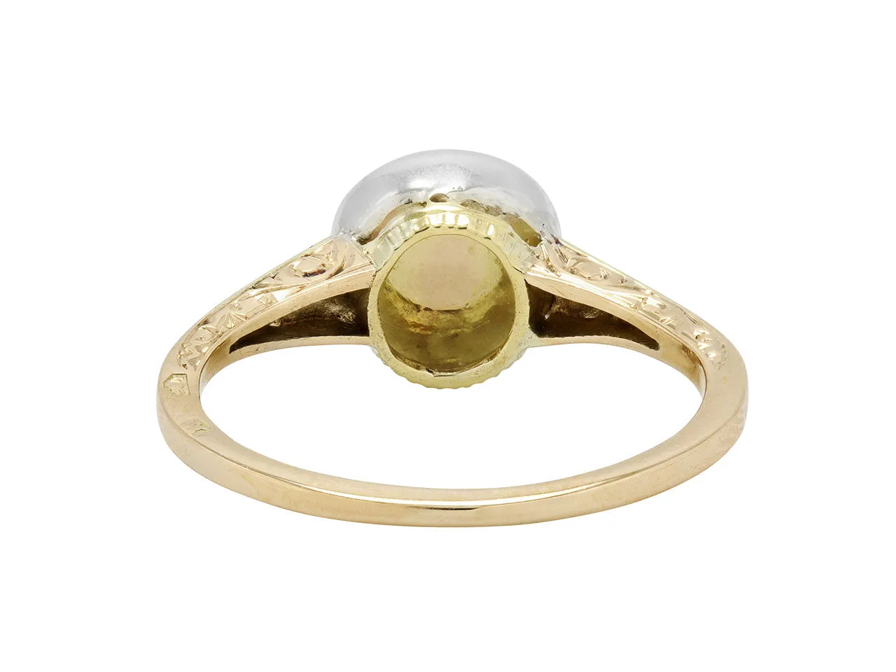 Antique Georgian Diamond Ring in 15k Gold and Silver