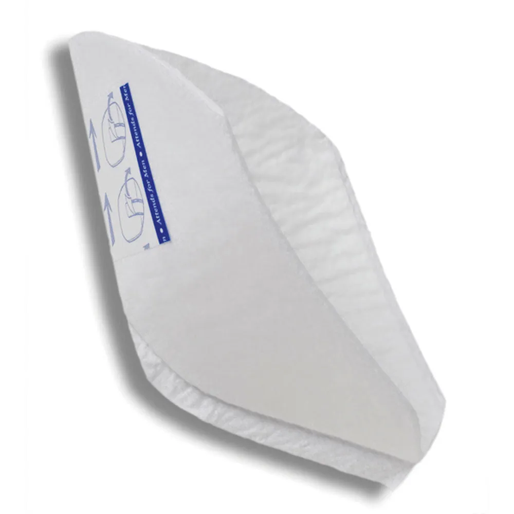 Attends Guards for Men: One Size Fits Most, 64 Count White (Back Sheet)