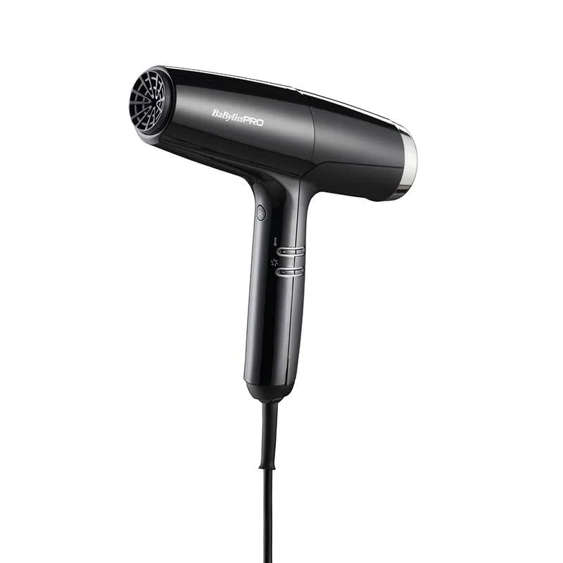 BabylissPro Falco Hairdryer Black/Silver 2000W