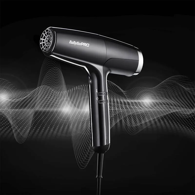 BabylissPro Falco Hairdryer Black/Silver 2000W