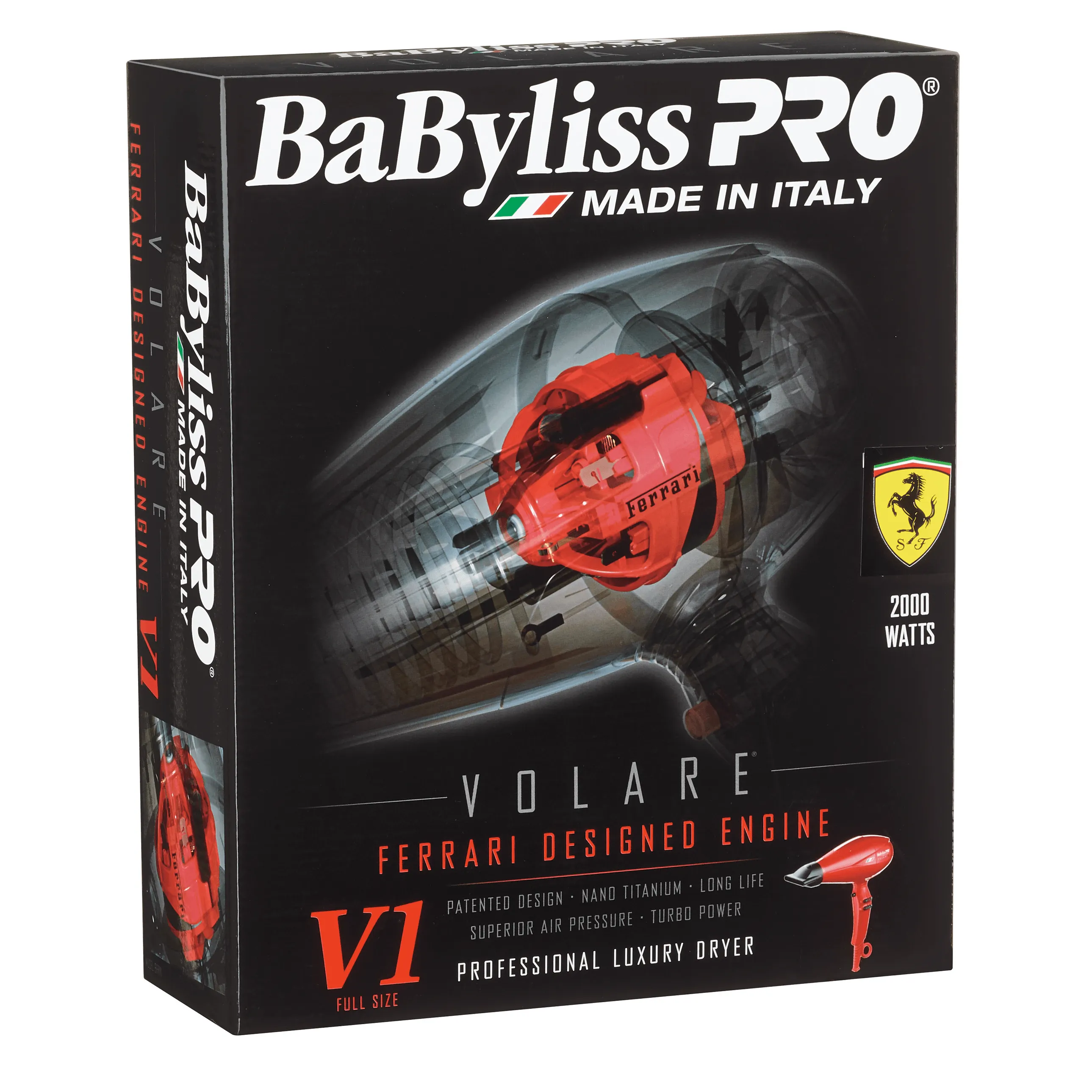 BaBylissPro™ Nano Titanium Volare® V1 Full-Size Dryer-RED