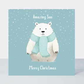 Bear-illiant Son Christmas Card