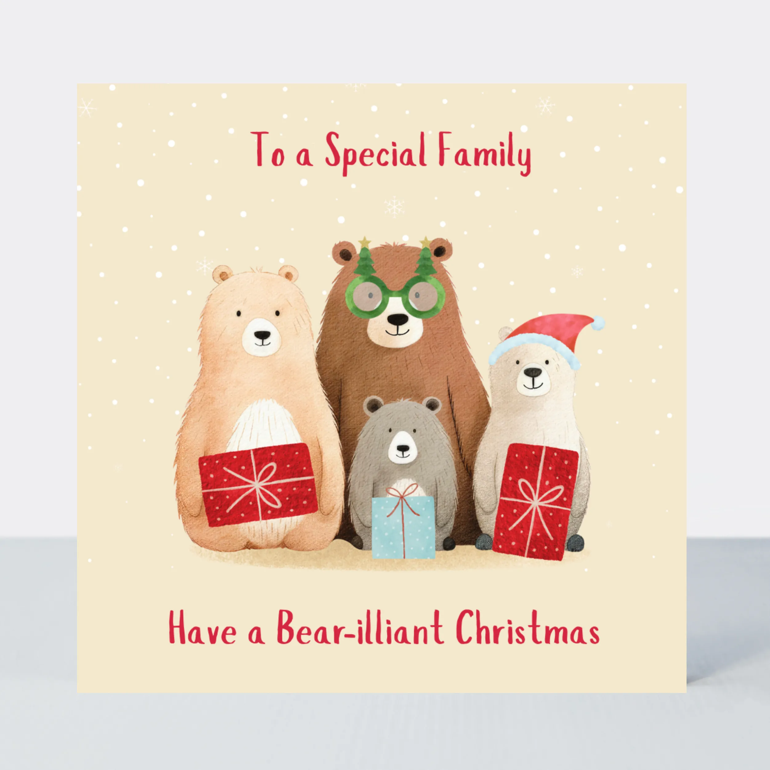 Bear-illiant Special Family Christmas Card