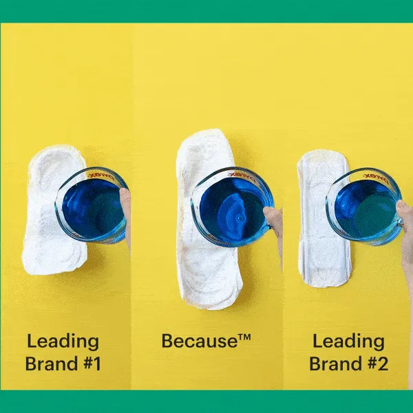 Because Premium Pads for Women (Moderate)