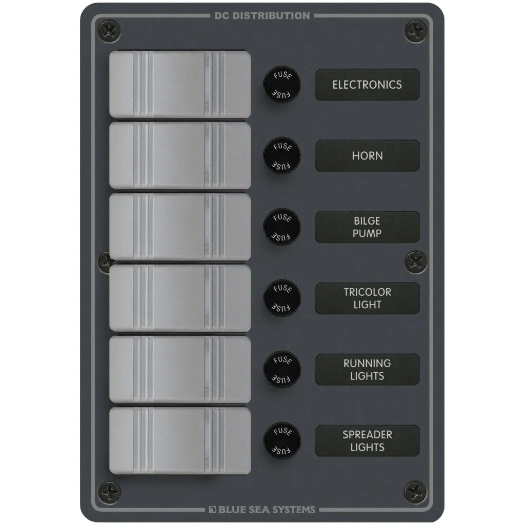 Blue Sea 8053 6 Position-Slate Gray