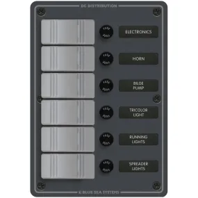 Blue Sea 8053 6 Position-Slate Gray