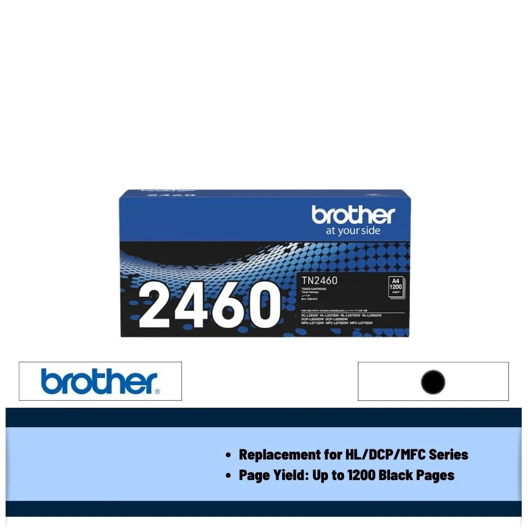 Brother TN-2460 1.2k Toner Cartridge (Black)