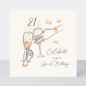 Camille 21 Birthday Card