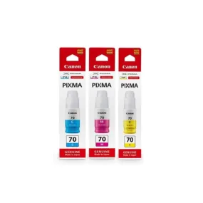 Canon GI-70 Ink Cartridges (Cyan/ Magenta/Yellow)