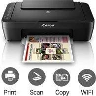 Canon Pixma MG 3070S All-In-One Color InkJet Printer (Black)