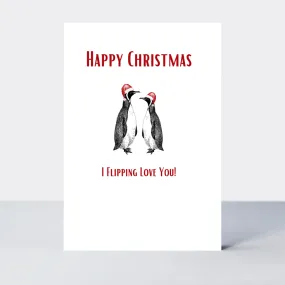 Christmas Law of the Jungle Flipping Love You Card