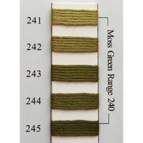 Colors 241 - 245 Moss Green Range