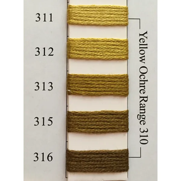 Colors 311 - 316 Yellow Ochre Range