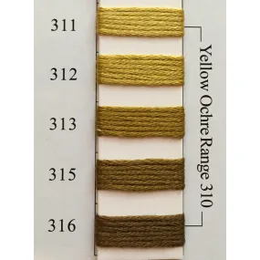 Colors 311 - 316 Yellow Ochre Range