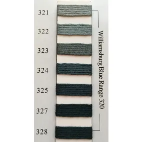Colors 321 - 328 Williamsburg Blue Range