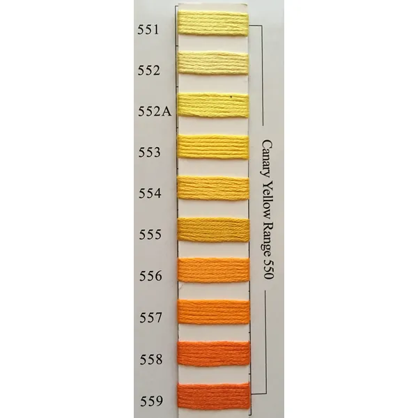 Colors 551 - 559 Canary Yellow Range