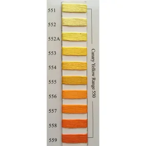 Colors 551 - 559 Canary Yellow Range