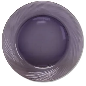 Corning Corelle Festiva Amethyst 7 1/2" Salad Plate USA Swirl Rimmed Glass